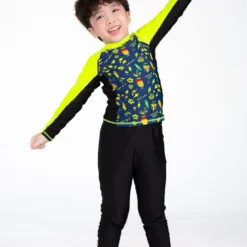 Kids Long Sleeve Swimsuit Beach Fun