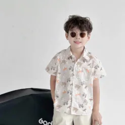 Set of Shirts with Wild Animal Patterns